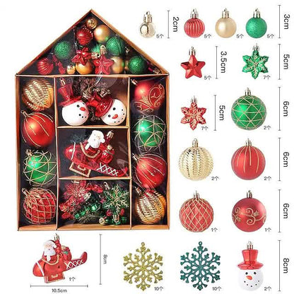 70-Pieces Set: Christmas Tree Decorations Christmas Ball DailySale