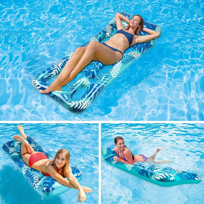 70" x 30" Inflatable Lounge Pool with Headrest DailySale