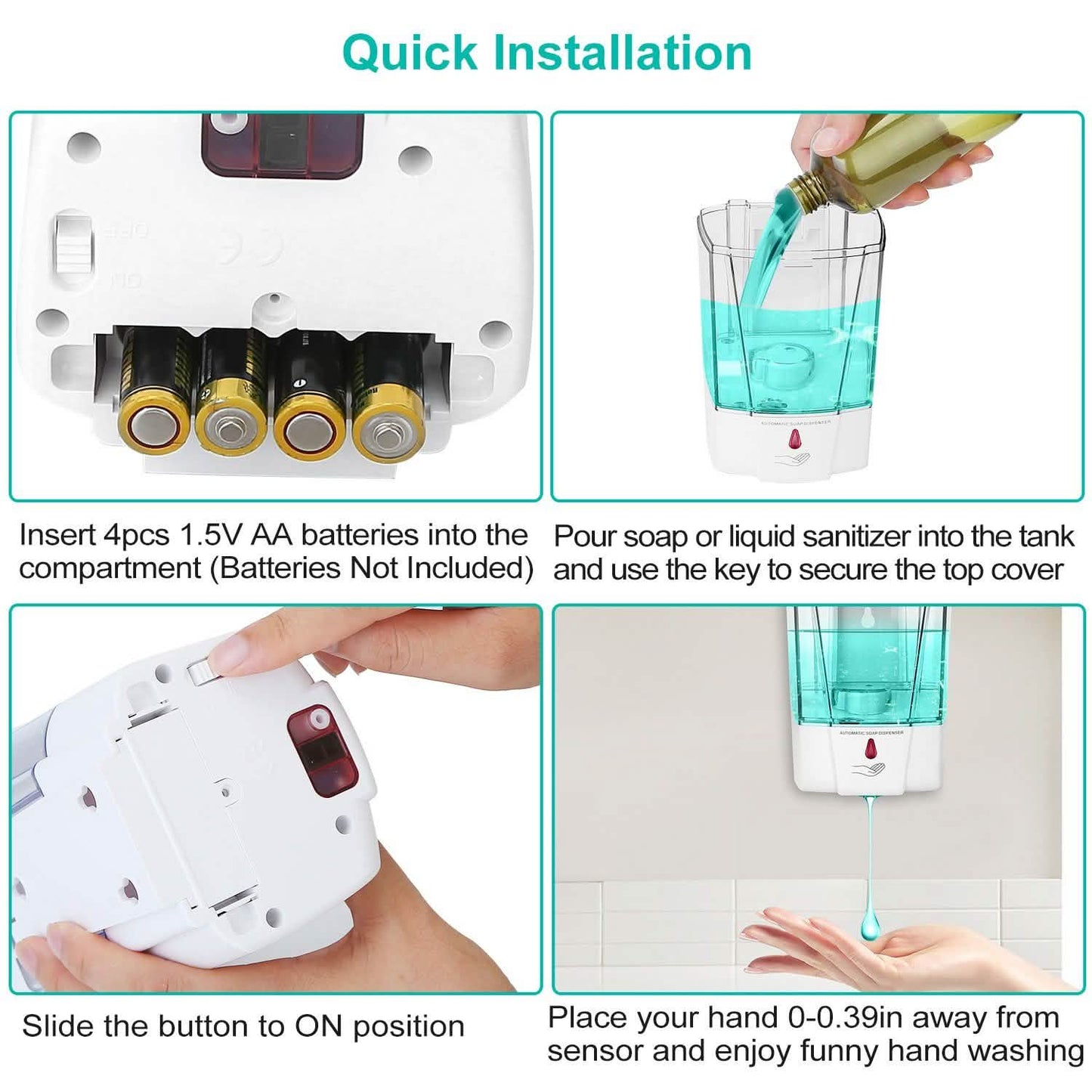 700ML Automatic Soap Dispenser DailySale