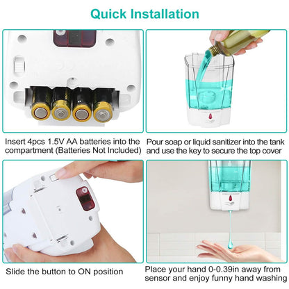 700ML Automatic Soap Dispenser DailySale