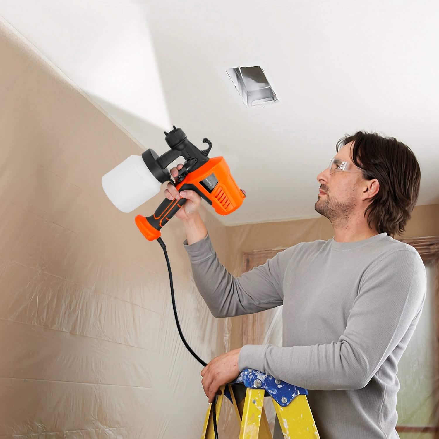 700W Electric Paint Sprayer Handheld HVLP Spray Painter DailySale