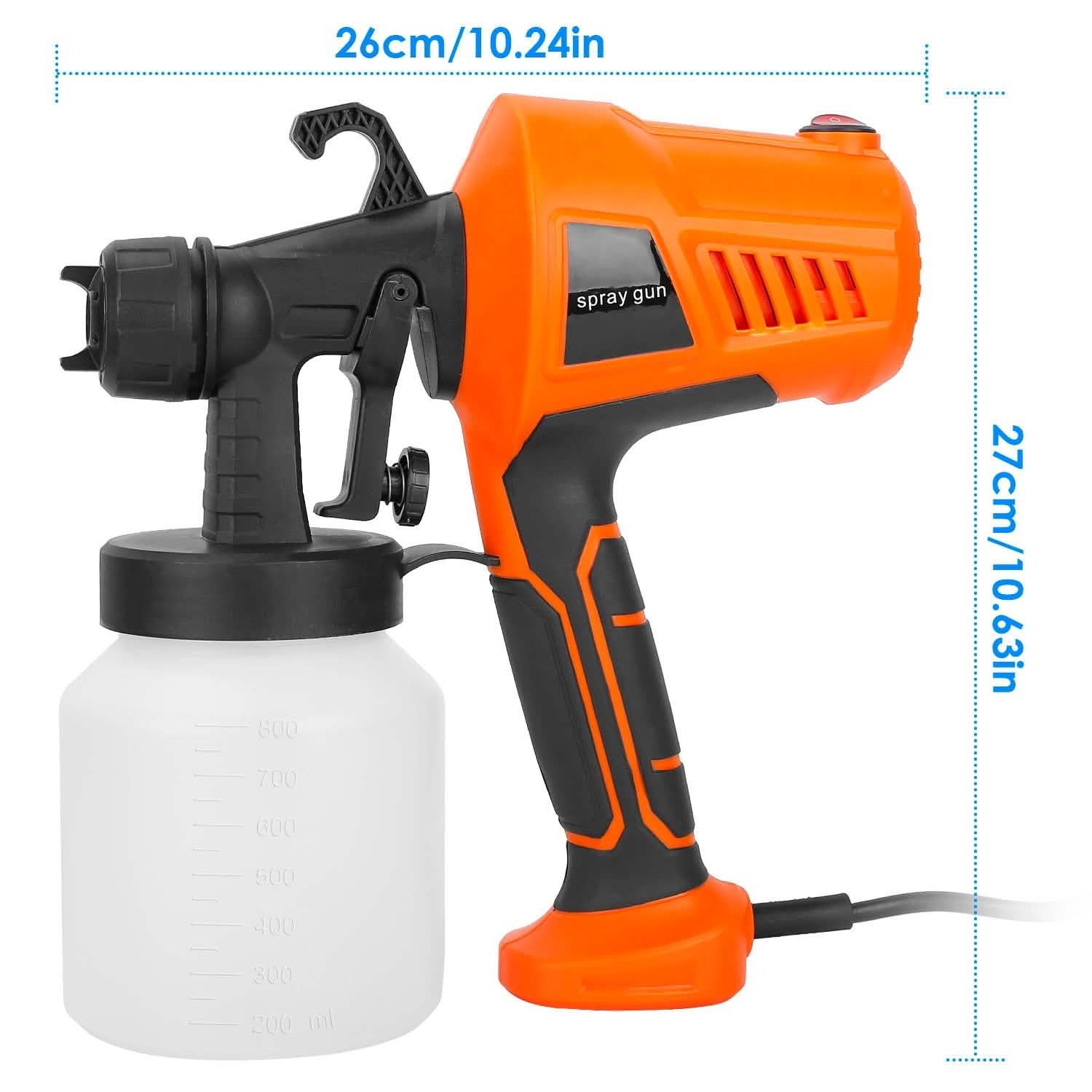 700W Electric Paint Sprayer Handheld HVLP Spray Painter DailySale