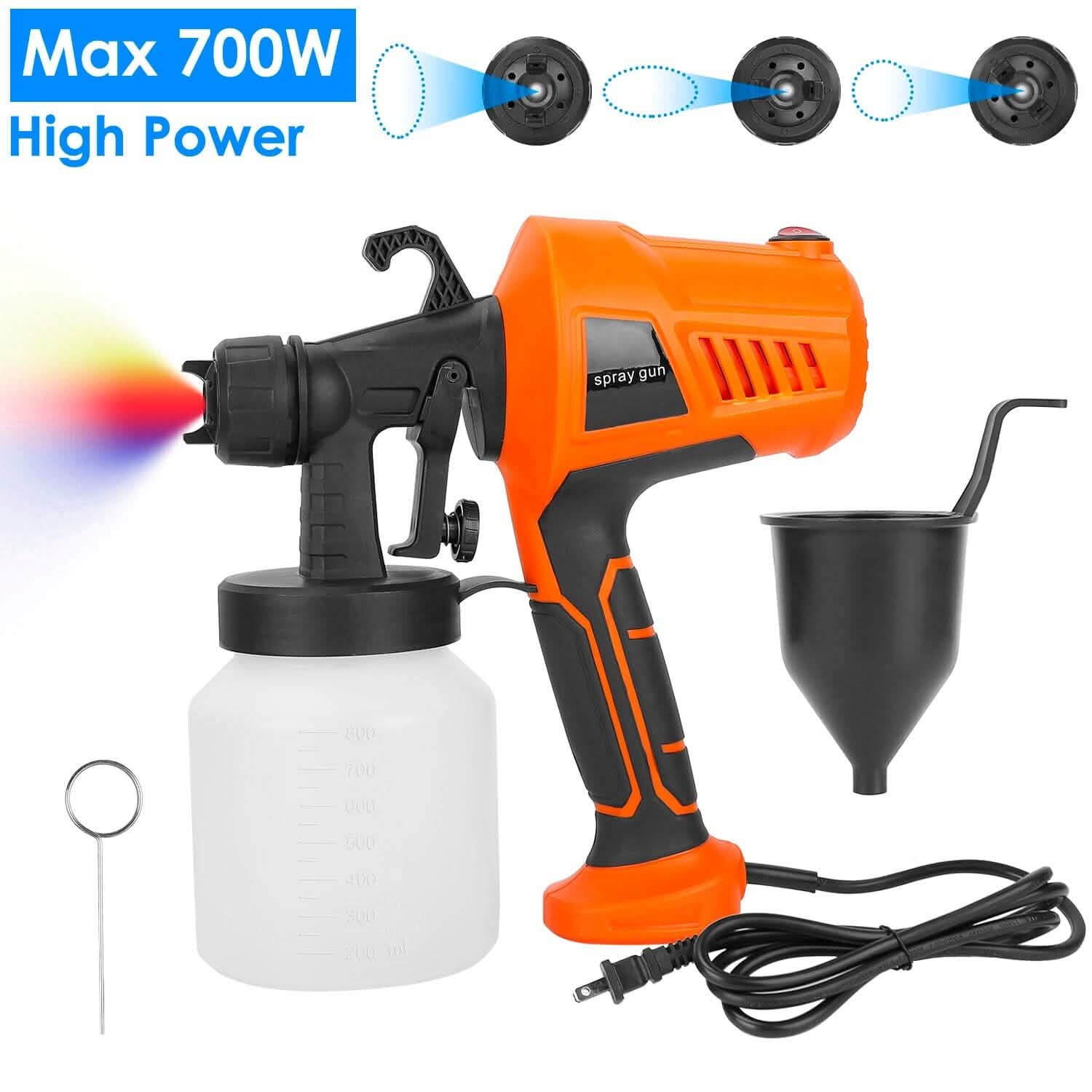 700W Electric Paint Sprayer Handheld with 3 Spray Patterns 800ml DailySale