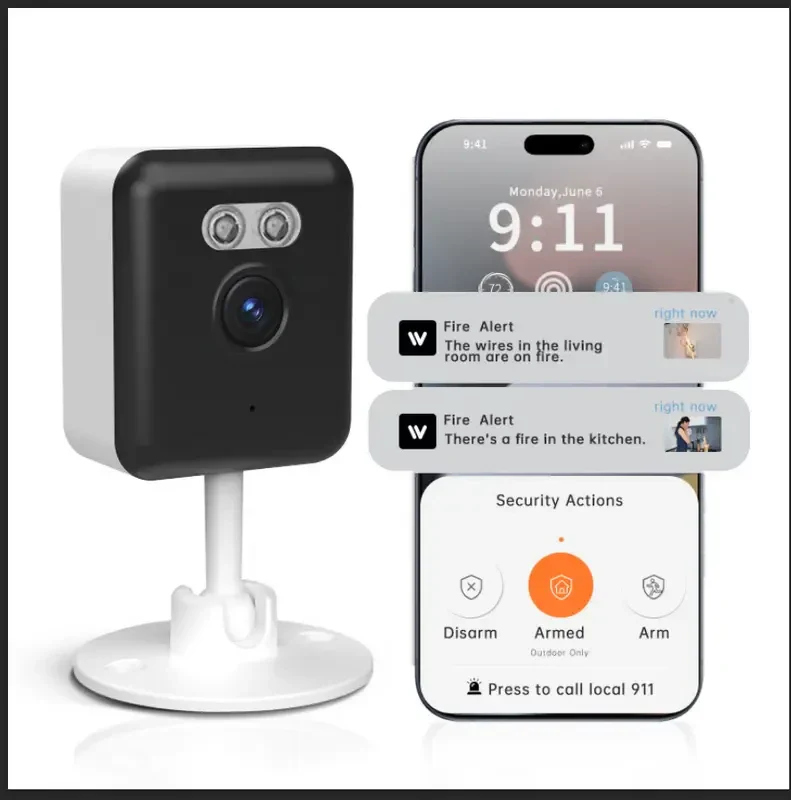 3MP Smart Home Security Camera – Night Vision, Two-Way Audio, Motion Detection, Alexa Compatible DailySale