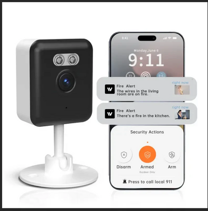 3MP Smart Home Security Camera – Night Vision, Two-Way Audio, Motion Detection, Alexa Compatible DailySale