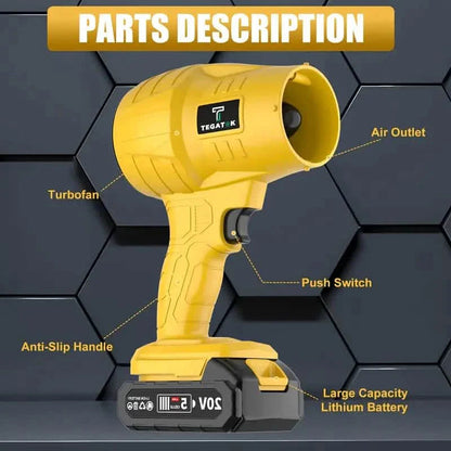 Turbo Jet Handheld Cordless Blower for Leaves, Dust & Car Drying DailySale