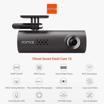 70mai Smart Dash Cam - 1S Car DVR 1080P HD Night Vision Voice Control DailySale