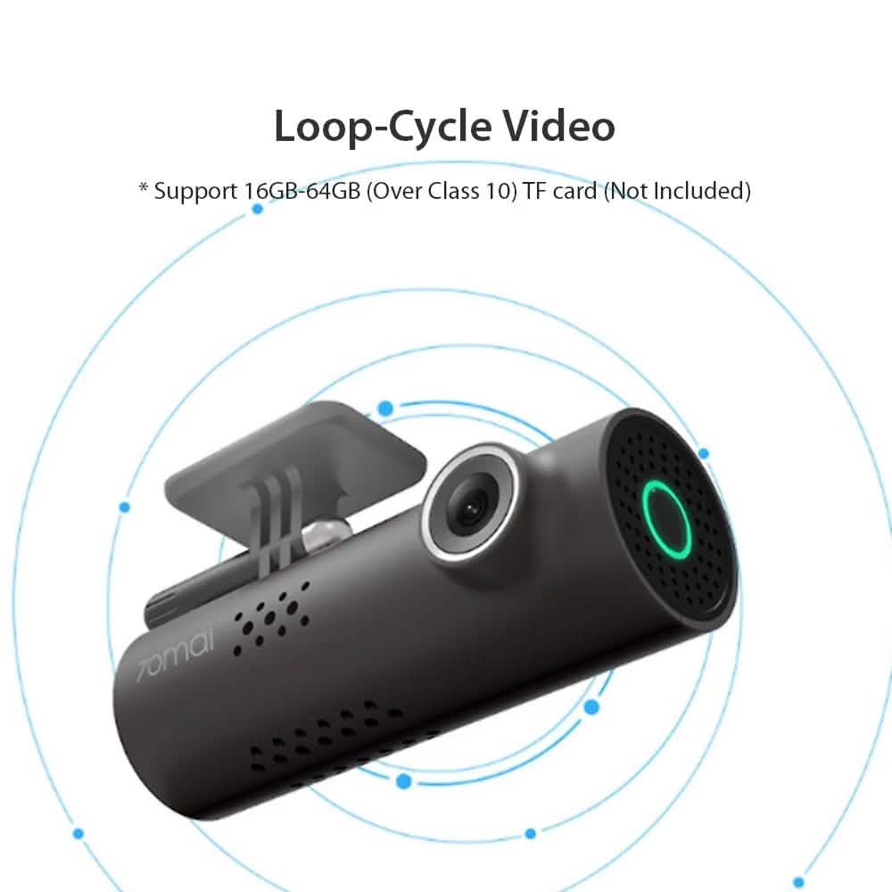 70mai Smart Dash Cam - 1S Car DVR 1080P HD Night Vision Voice Control DailySale