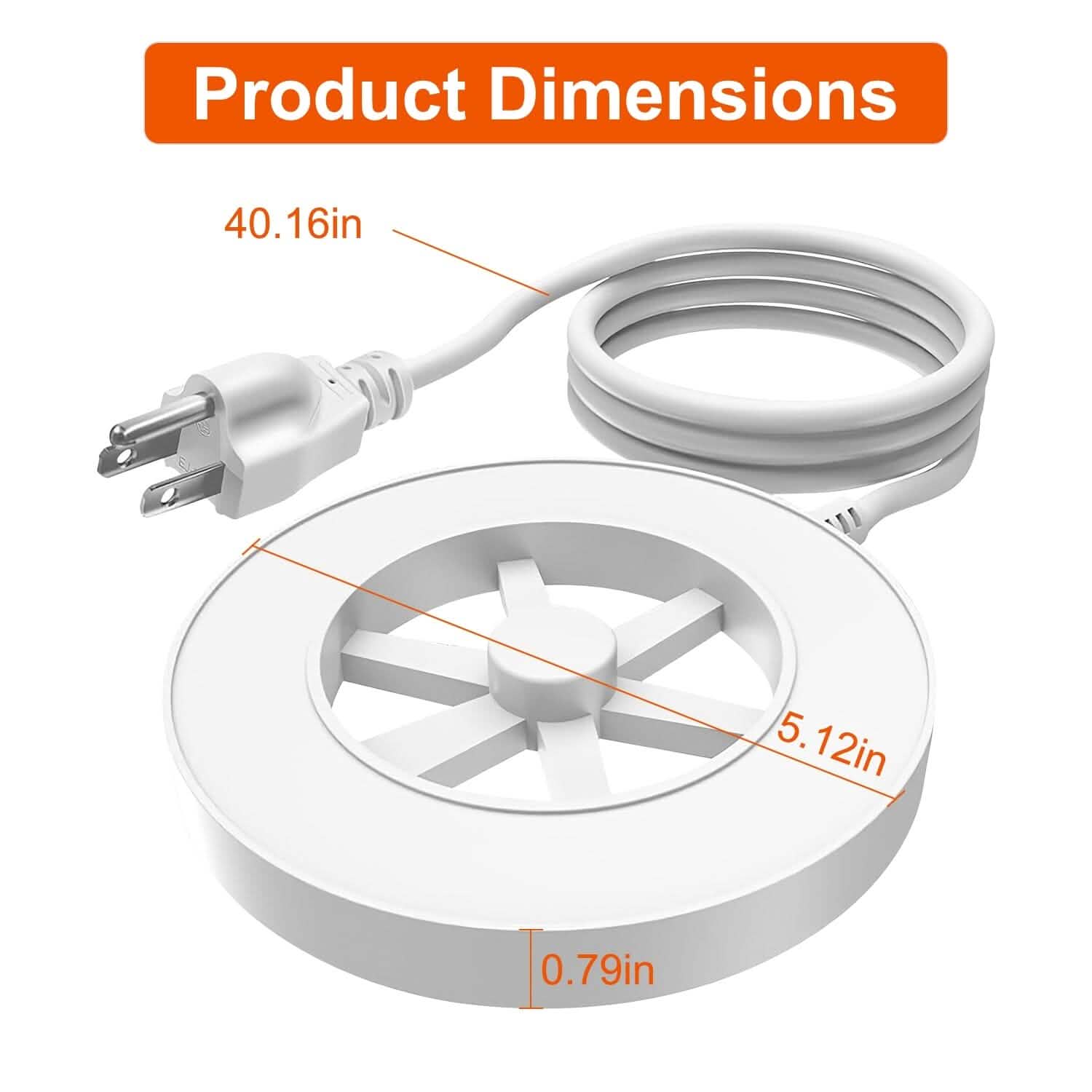 70W Bird Bath Deicer Aluminum Alloy Water Heater with Thermostat Auto Shutdown DailySale