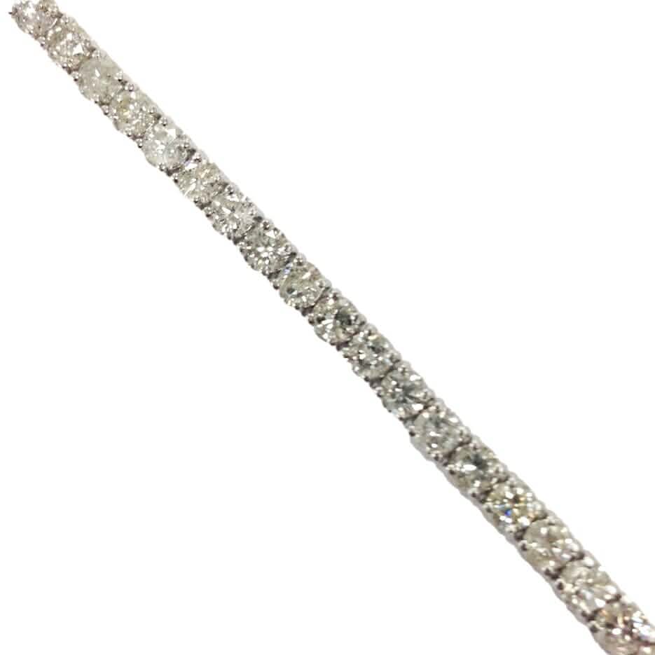 7.10 Ct Round HUGE Natural Diamond Tennis Bracelet 14K White Gold DailySale