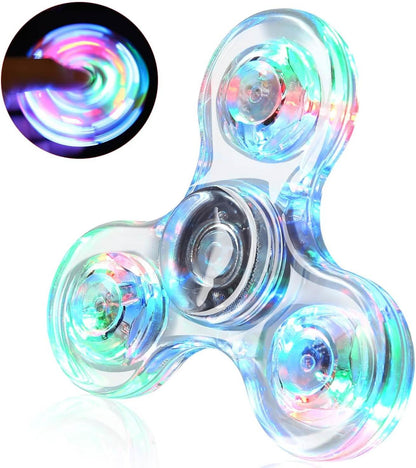 3-Pack: LED Fidget Spinner – Light Up Spin and Glow in the Dark Sensory Toy DailySale