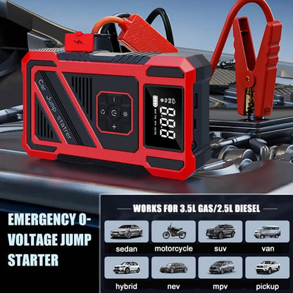 3000A 21V Car Jump Starter & 150PSI Tire Inflator 2-in-1 Portable Compressor DailySale