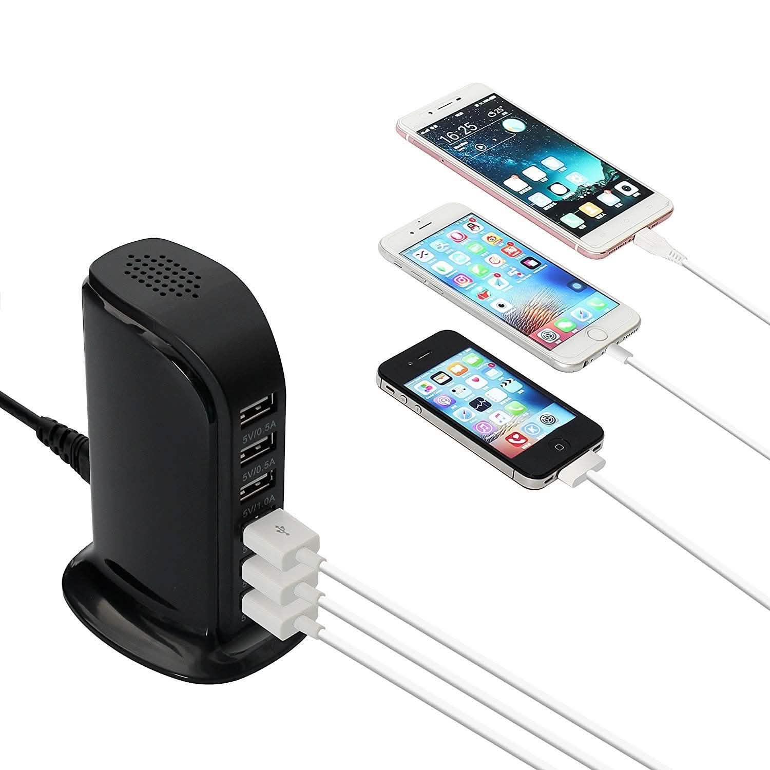 40-Watt 6-Port USB Charging Station for Smart Phones and Tablets DailySale