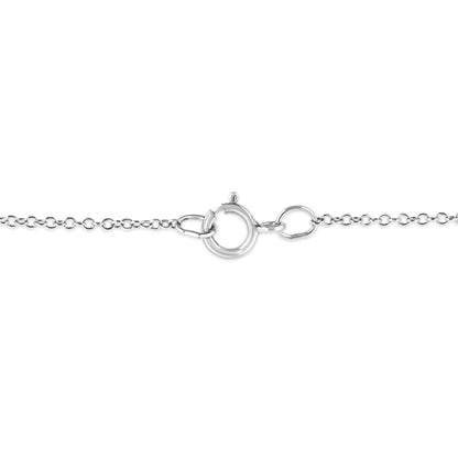 .925 Sterling Silver Prong-Set Diamond Accent Starfish 18" Pendant Necklace (I-J Color, I1-I2 Clarity) Bids.com