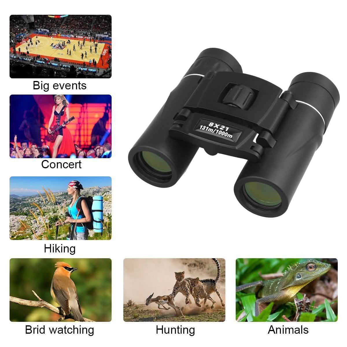 8x21 Small Compact Lightweight Binoculars DailySale