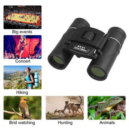 8x21 Small Compact Lightweight Binoculars DailySale