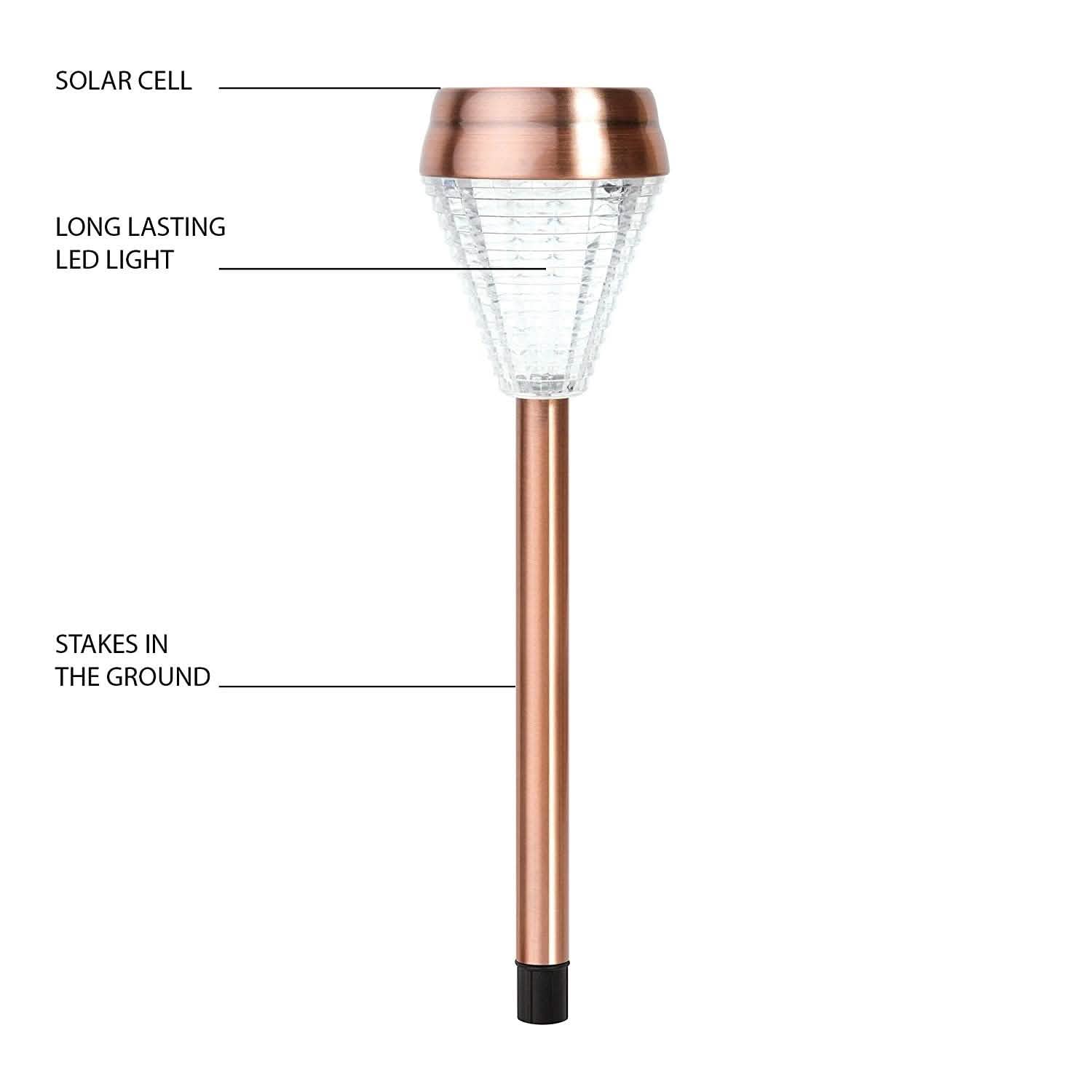 6-Pack: EcoThink Outdoor Solar LED Pathway Light DailySale