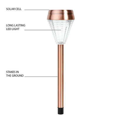 6-Pack: EcoThink Outdoor Solar LED Pathway Light DailySale