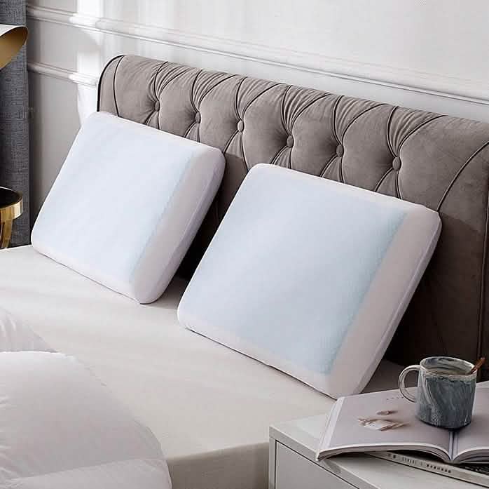 Comfort and Relax Reversible Memory Foam Gel Pillow - King DailySale