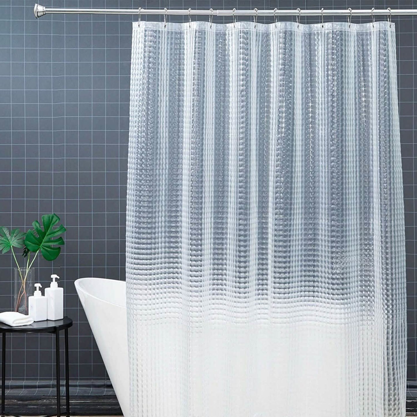 72 Inch FITNATE EVA Shower Clear Curtain Liner DailySale