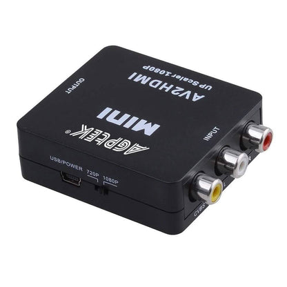 720p 1080p AGPtek Mini Composite AV CVBS 3RCA to HDMI Video Converter Adapter DailySale
