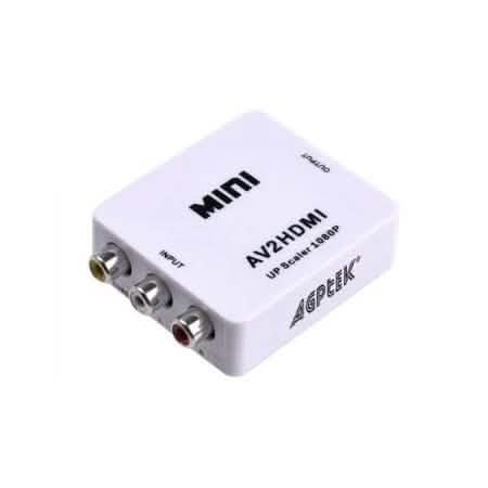 720p 1080p Upscaler Mini Composite AV CVBS 3RCA to HDMI Video Converter Adapter DailySale
