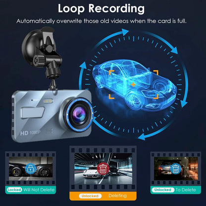 720P Dual Dash Car Camera Recorder with Motion Detection Light DailySale