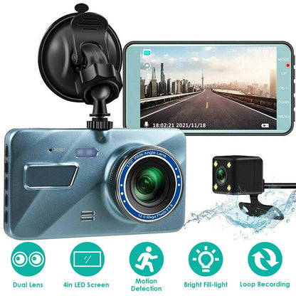 720P Dual Dash Car Camera Recorder with Motion Detection Light DailySale