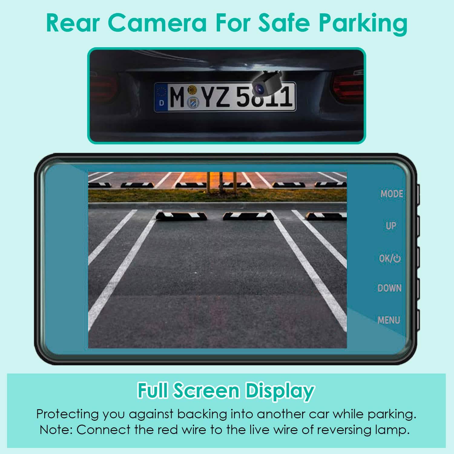 720P Dual Dash Car Camera Recorder with Motion Detection Light DailySale