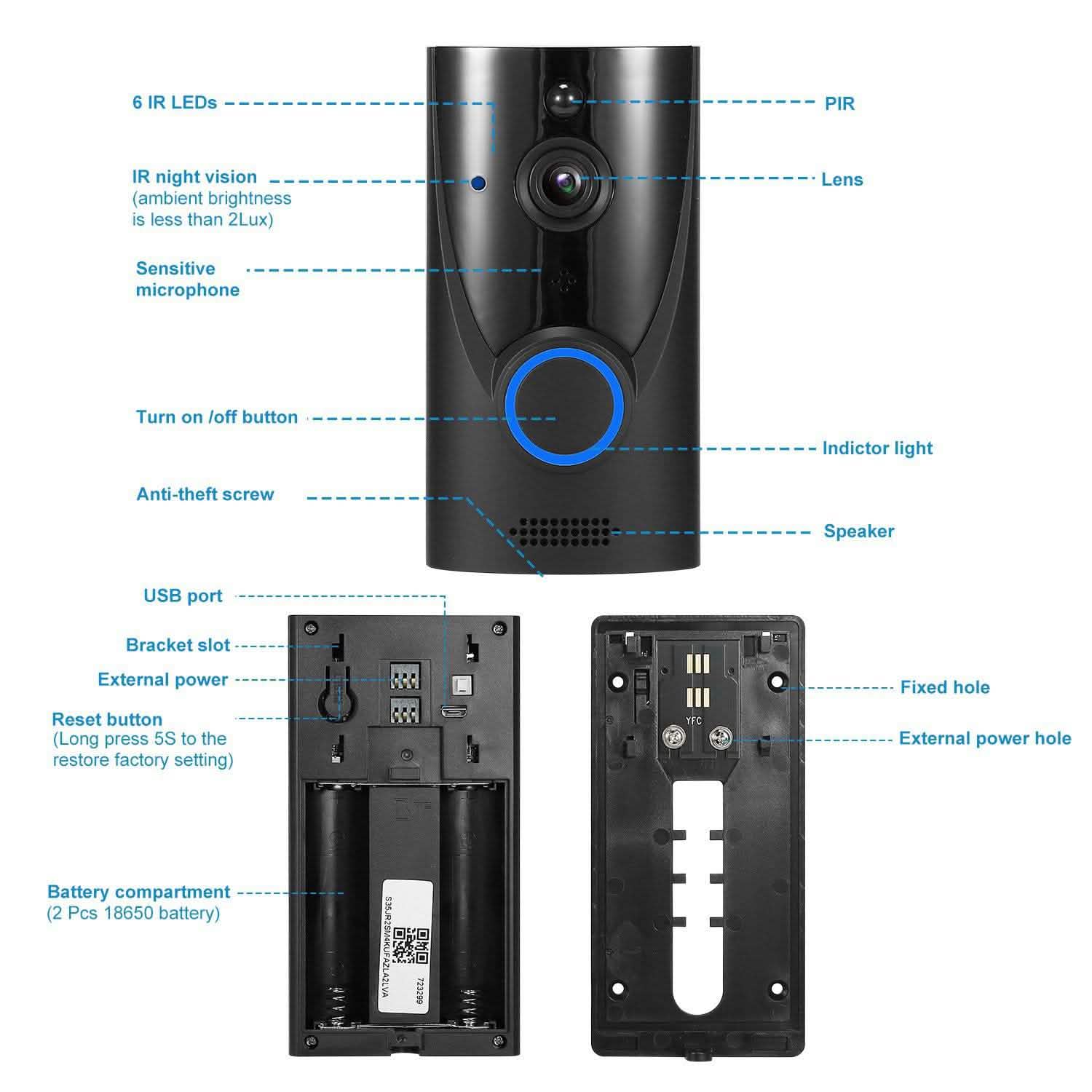 720P HD WiFi Video Doorbell DailySale