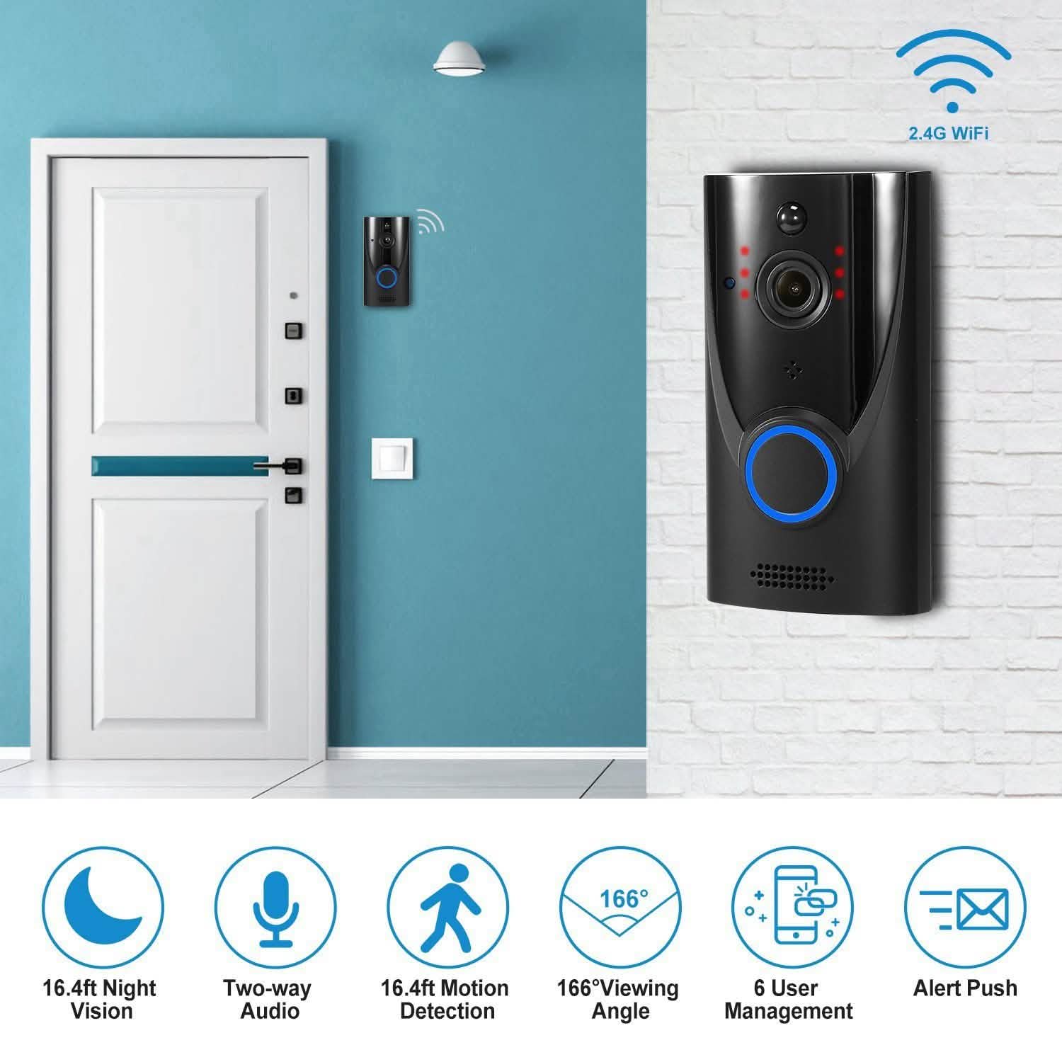 720P HD WiFi Video Doorbell DailySale