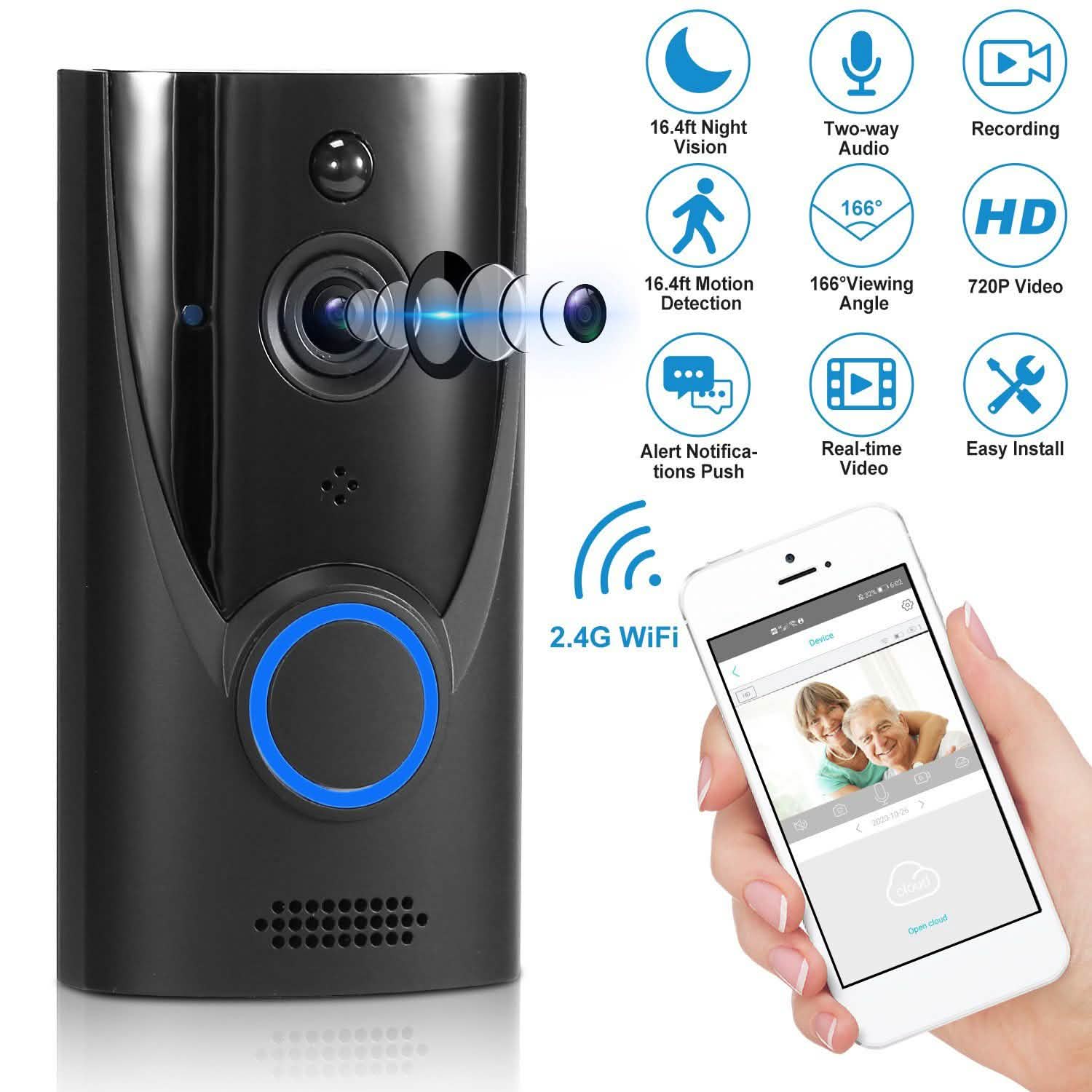 720P HD WiFi Video Doorbell DailySale