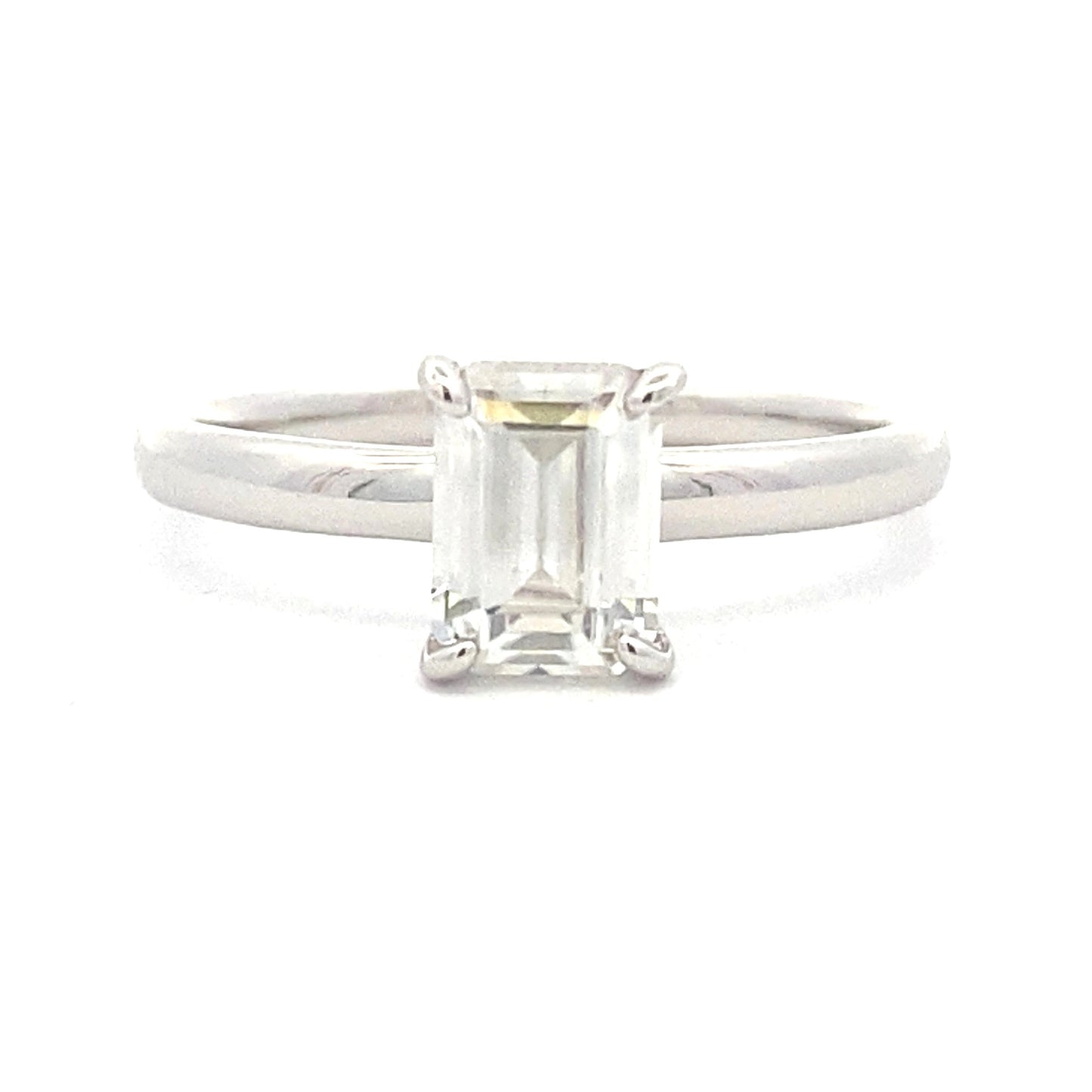 Natural .98ct Moissanite  Sterling Silver Bids.com