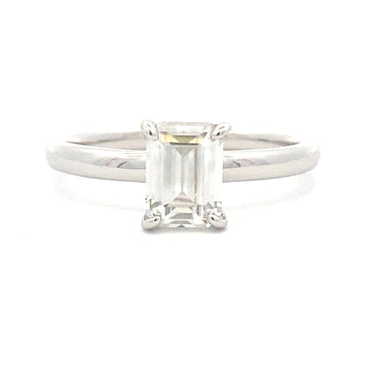 Natural .98ct Moissanite  Sterling Silver Bids.com