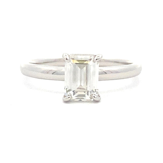 Natural .98ct Moissanite  Sterling Silver Bids.com