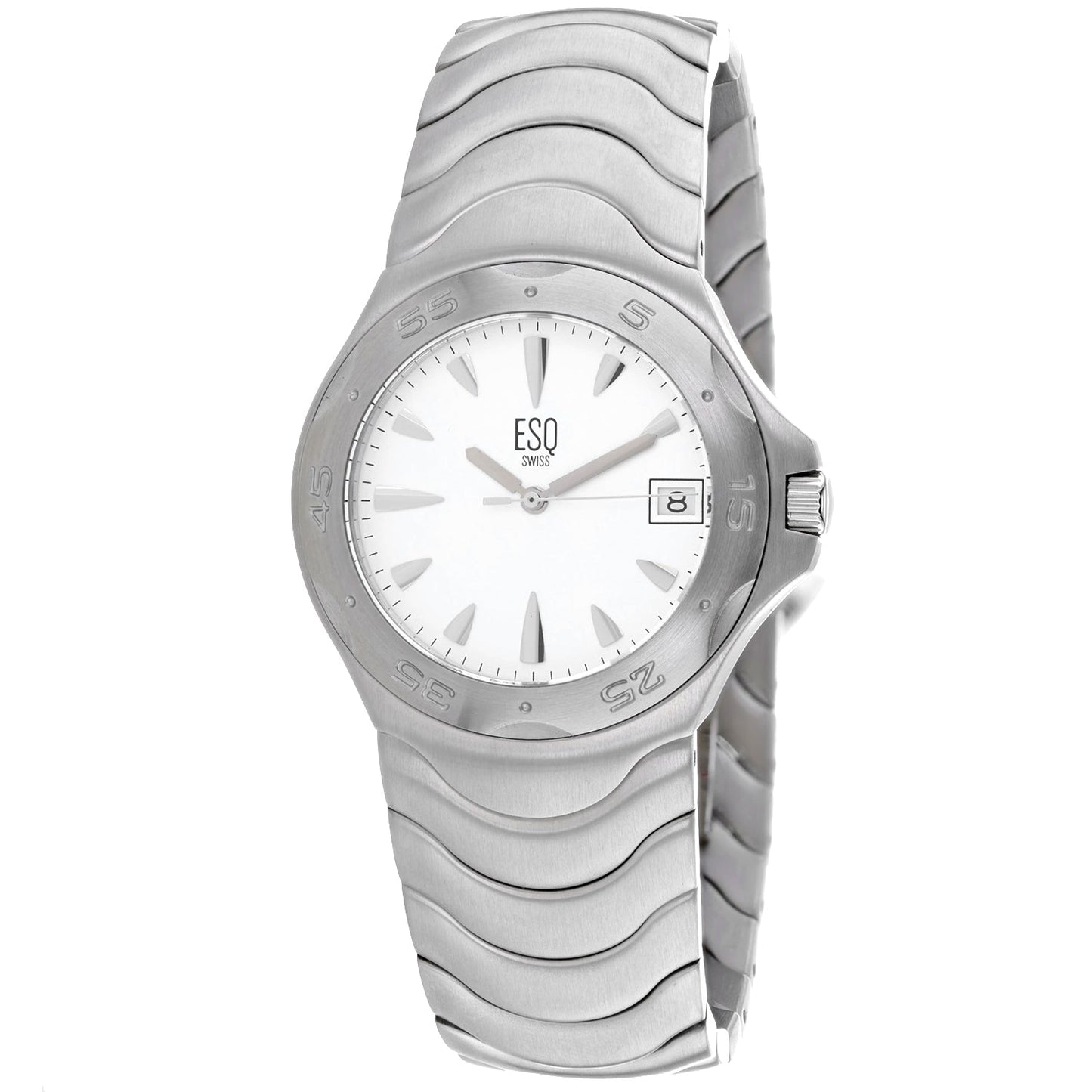 ESQ Women's Silver Stainless Steel White Dial Bids.com