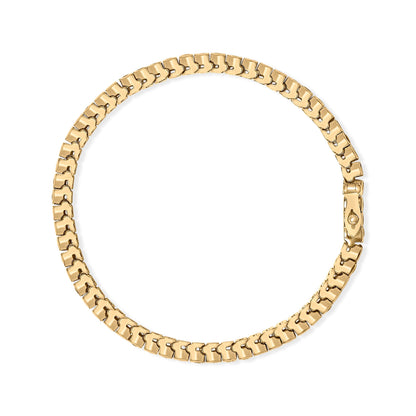 14K Yellow Gold 1 3/4 Cttw Diamond and 5.0 Cttw Blue Sapphire Bezel Set Tennis Bracelet (G-H Color, SI1-SI2 Clarity) - 7" Inches Bids.com