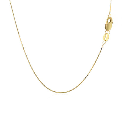 14k Yellow Gold Classic Box Chain 0.45mm Bids.com