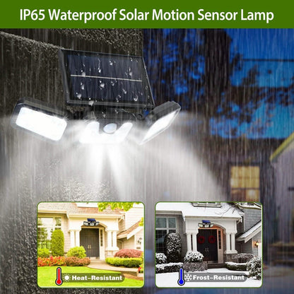 74 LEDs 3 Adjustable Solar Head Motion Sensor Flood Light DailySale