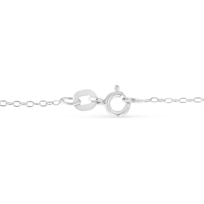 Sterling Silver Diamond Station Necklace (1/2 cttw, I-J Color, I1-I2 Clarity) Bids.com