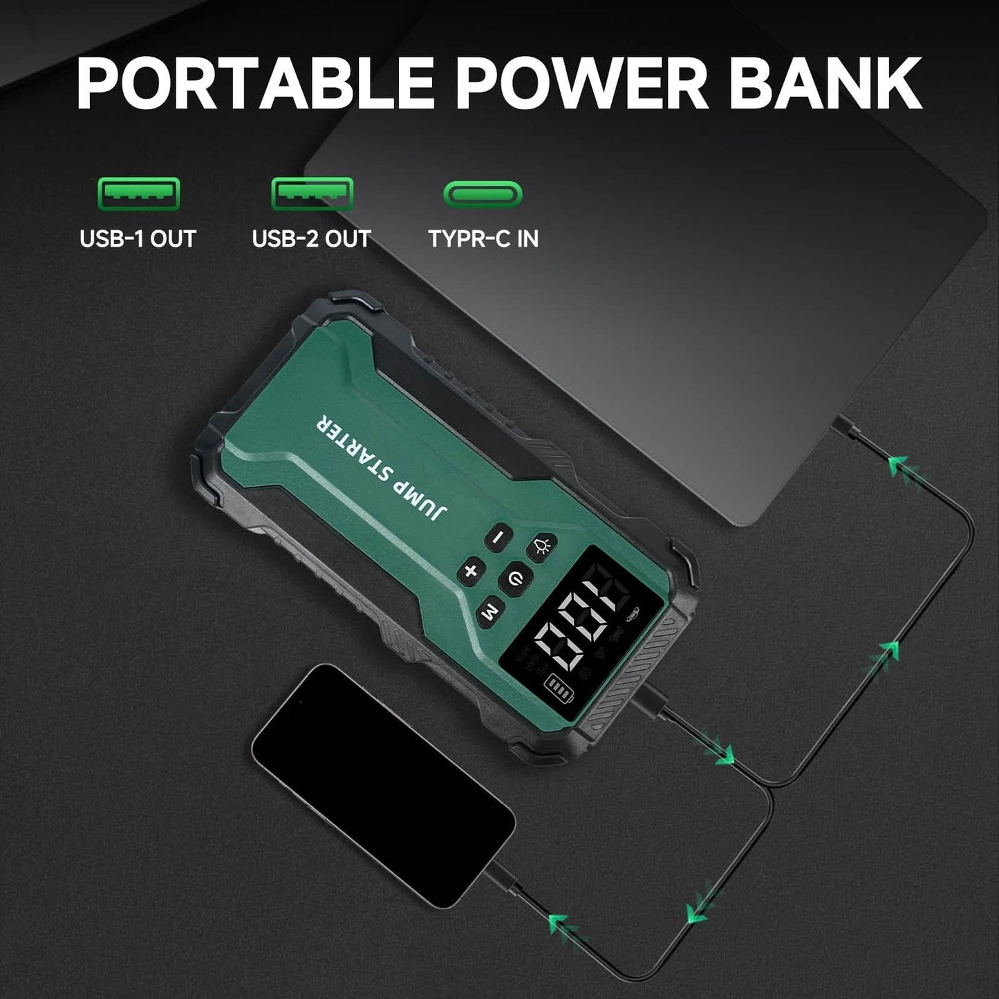 7-in-1 Emergency Car Power Supply Starter & Air Pump DailySale