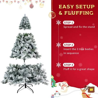 7.5 Ft. Hinged Artificial Fir Christmas Tree DailySale