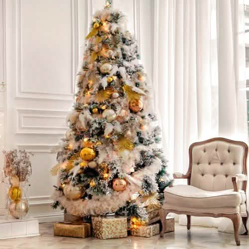 7.5 Ft. Hinged Artificial Fir Christmas Tree DailySale