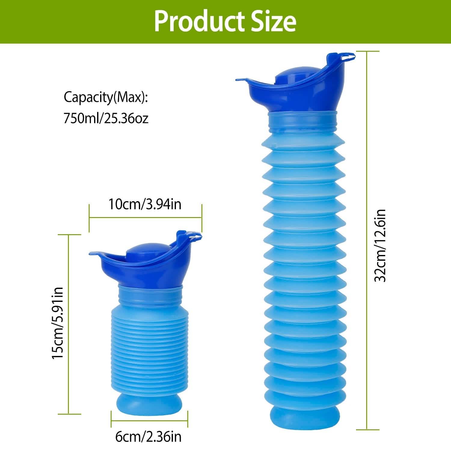 750ml Unisex Reusable Emergency Shrinkable Urinal DailySale