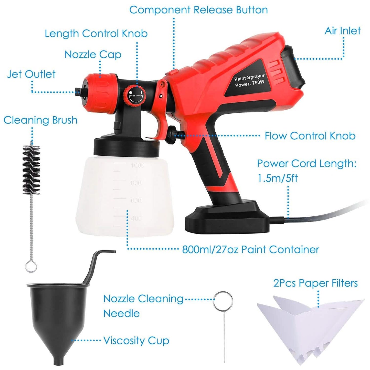 750W Electric Paint Sprayer DailySale