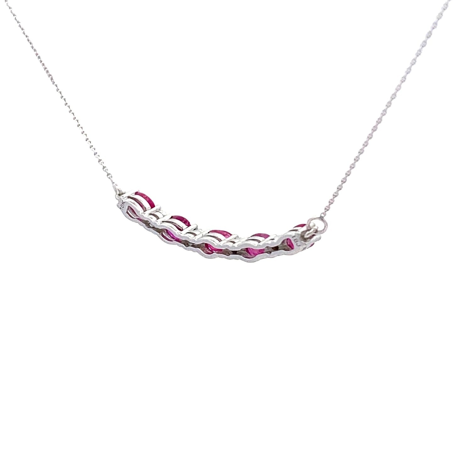 .73ct Ruby Diamond Fashion Pendants 10KT White Gold Bids.com