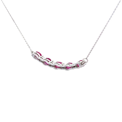 .73ct Ruby Diamond Fashion Pendants 10KT White Gold Bids.com