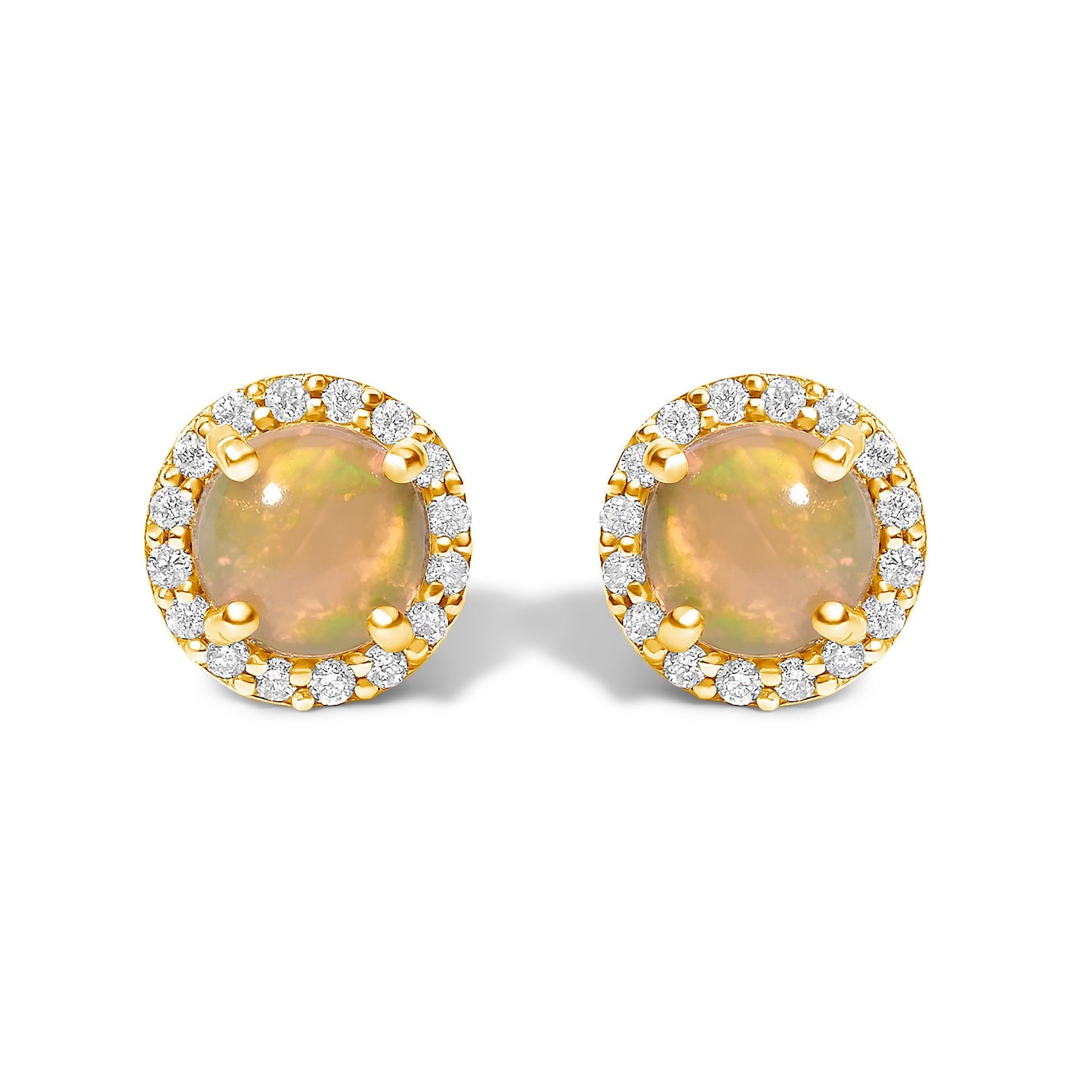 10K White Gold Purple Amethyst and 1/6 Cttw Diamond Halo Stud Earring Bids.com