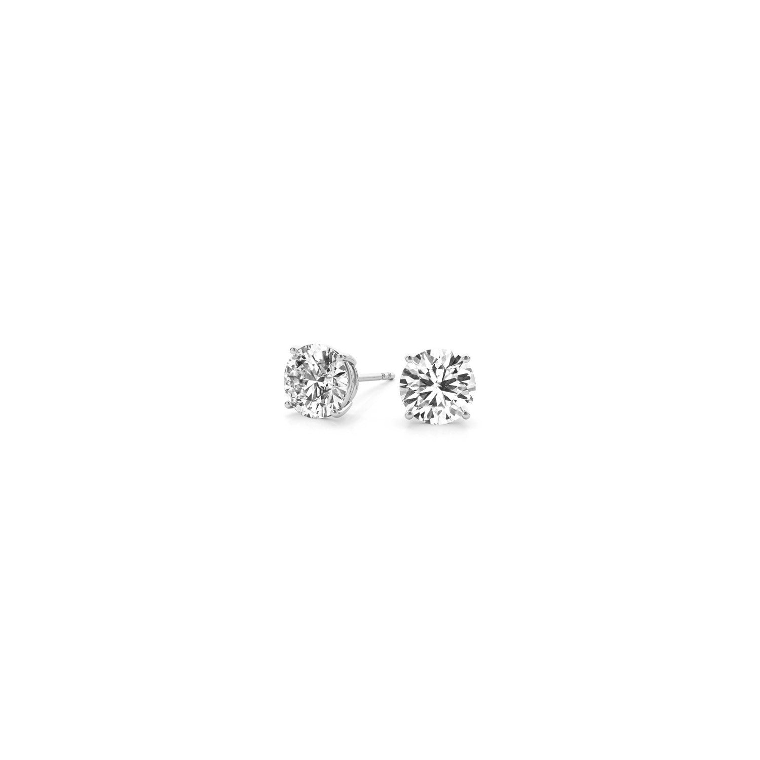 1/2 cttw Lab Grown Round Diamond Stud Earrings 14k White Gold (G/VS2) Bids.com