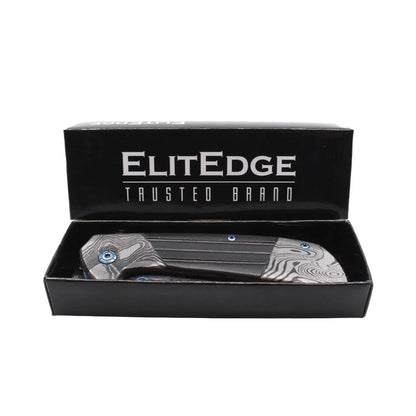 7.75" Titanium & Damascus Folding Knife DailySale